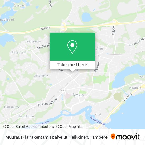 Muuraus- ja rakentamispalvelut Heikkinen map