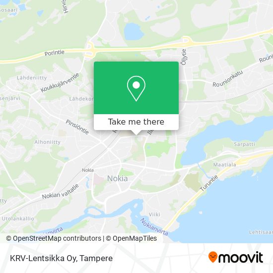KRV-Lentsikka Oy map