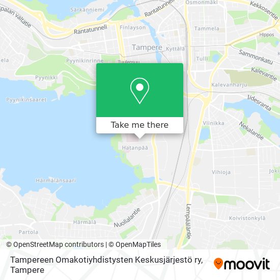 Tampereen Omakotiyhdistysten Keskusjärjestö ry map