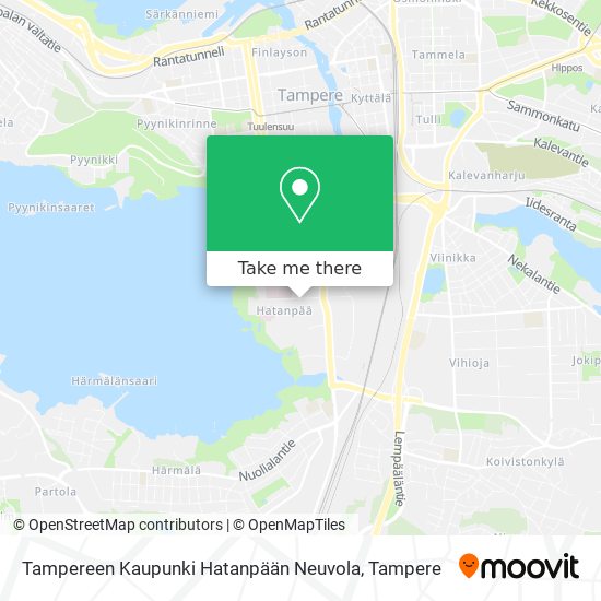 Tampereen Kaupunki Hatanpään Neuvola map