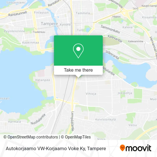 Autokorjaamo VW-Korjaamo Voke Ky map