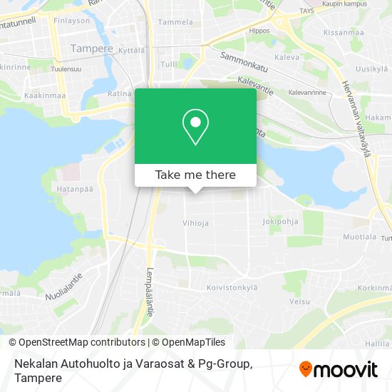 Nekalan Autohuolto ja Varaosat & Pg-Group map