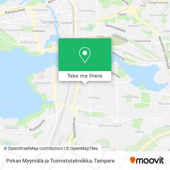 How to get to Pirkan Myymälä-ja Toimistotekniikka in Tampere by Bus or  Train?