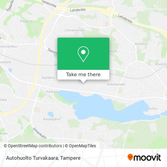 Autohuolto Turvakaara map