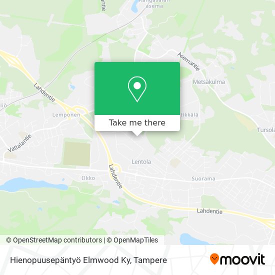 Hienopuusepäntyö Elmwood Ky map
