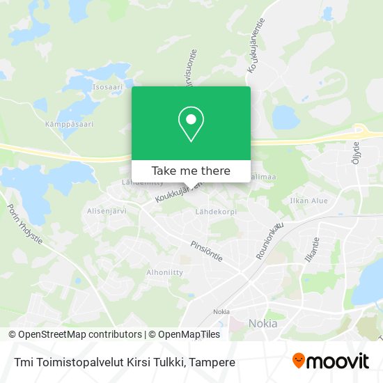 Tmi Toimistopalvelut Kirsi Tulkki map