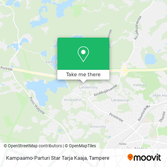 Kampaamo-Parturi Star Tarja Kaaja map