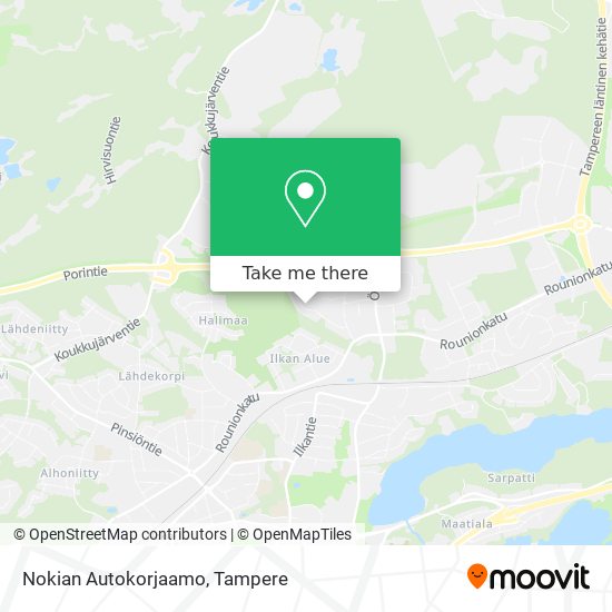 Nokian Autokorjaamo map