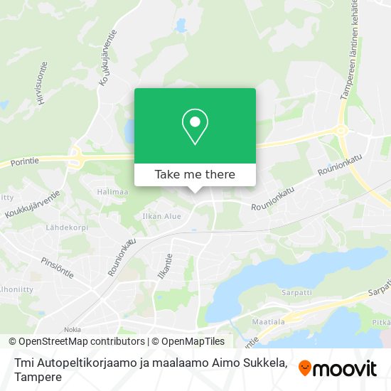 Tmi Autopeltikorjaamo ja maalaamo Aimo Sukkela map