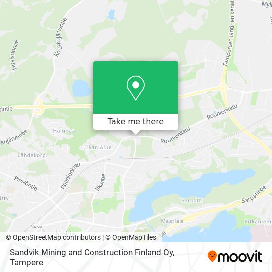 Sandvik Mining and Construction Finland Oy map