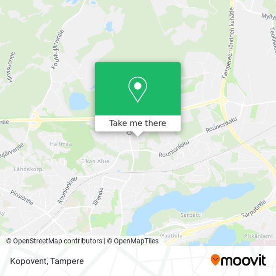 Kopovent map