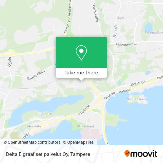 Delta E graafiset palvelut Oy map