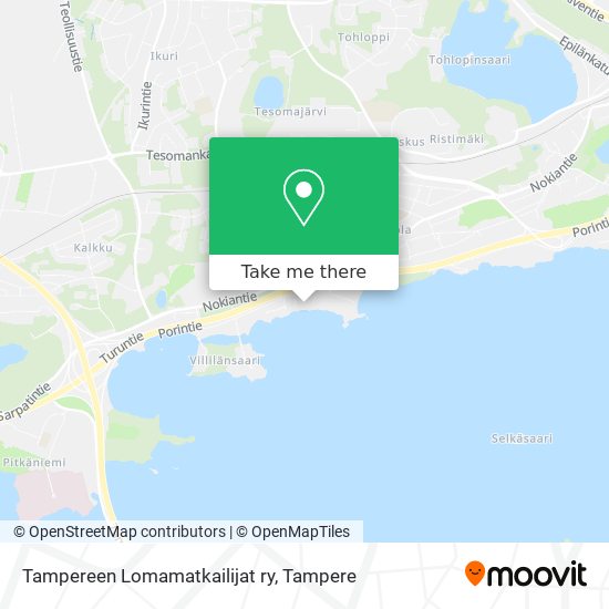 Tampereen Lomamatkailijat ry map