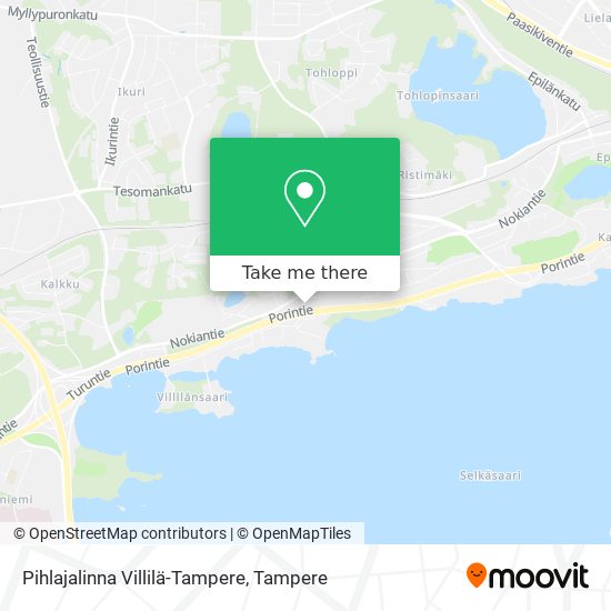 Pihlajalinna Villilä-Tampere map