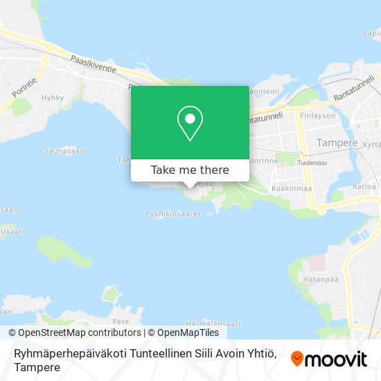 Ryhmäperhepäiväkoti Tunteellinen Siili Avoin Yhtiö map