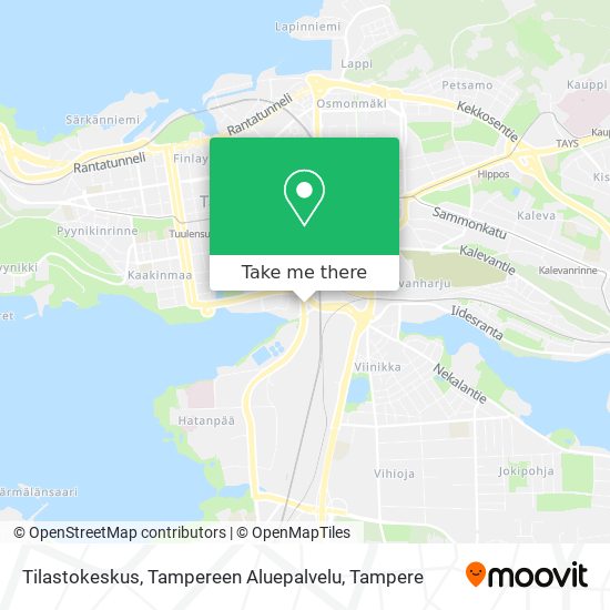 Tilastokeskus, Tampereen Aluepalvelu map