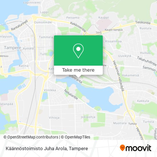 Käännöstoimisto Juha Arola map