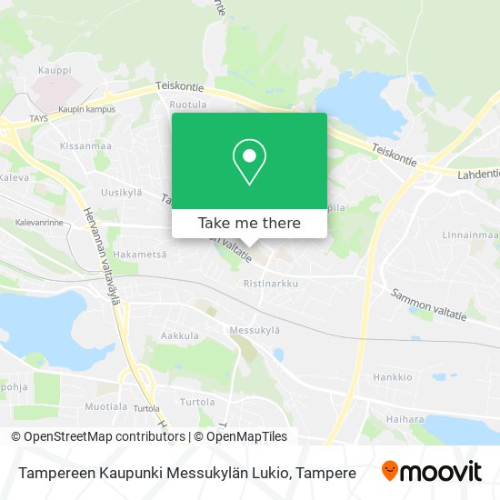 Tampereen Kaupunki Messukylän Lukio map