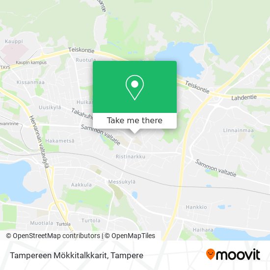 Tampereen Mökkitalkkarit map