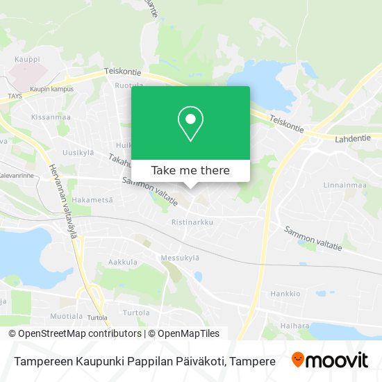 Tampereen Kaupunki Pappilan Päiväkoti map