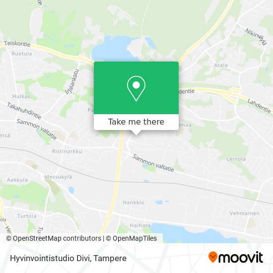 Hyvinvointistudio Divi map