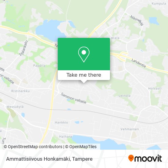 Ammattisiivous Honkamäki map