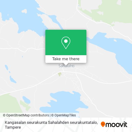 Kangasalan seurakunta Sahalahden seurakuntatalo map