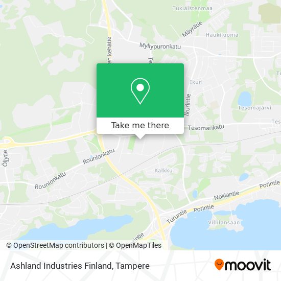 Ashland Industries Finland map