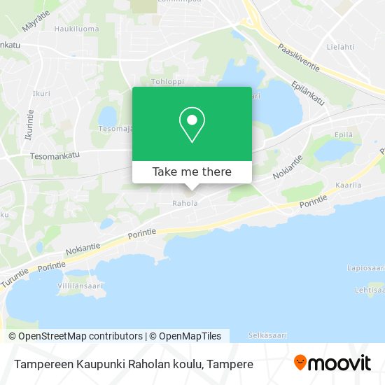 Tampereen Kaupunki Raholan koulu map