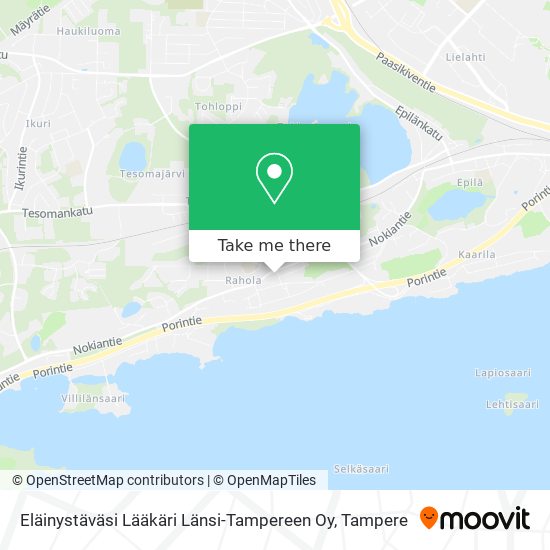 Eläinystäväsi Lääkäri Länsi-Tampereen Oy map