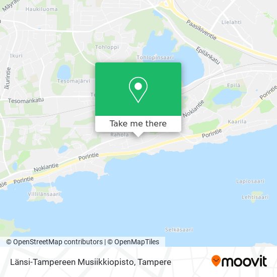 Länsi-Tampereen Musiikkiopisto map