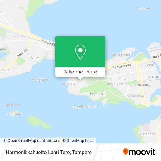 Harmonikkahuolto Lahti Tero map