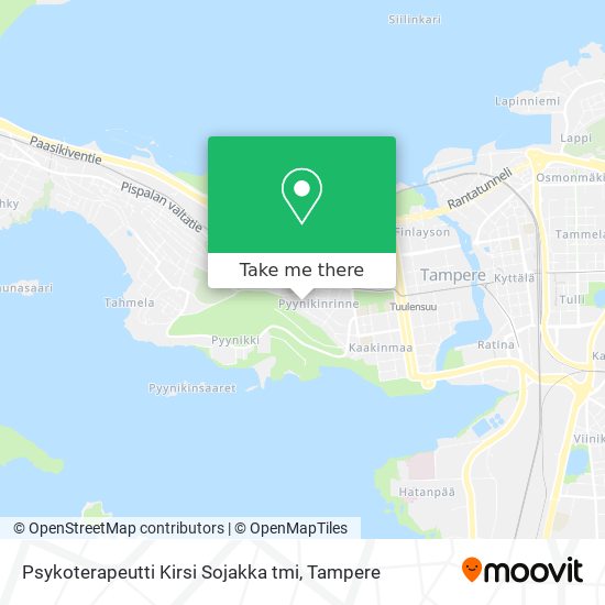 Psykoterapeutti Kirsi Sojakka tmi map