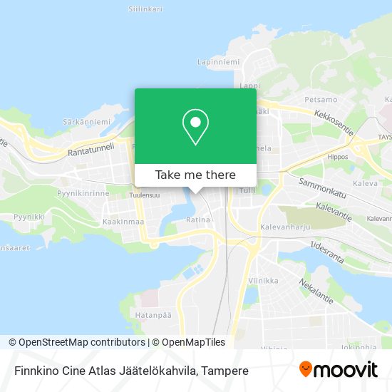 Finnkino Cine Atlas Jäätelökahvila map