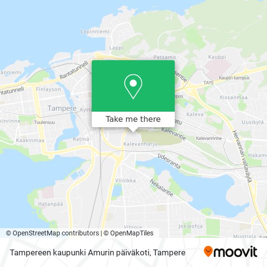 Tampereen kaupunki Amurin päiväkoti map
