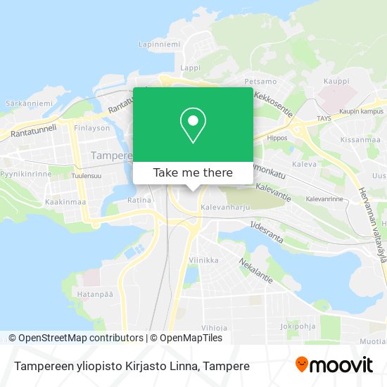 Tampereen yliopisto Kirjasto Linna map