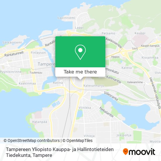 Tampereen Yliopisto Kauppa- ja Hallintotieteiden Tiedekunta map