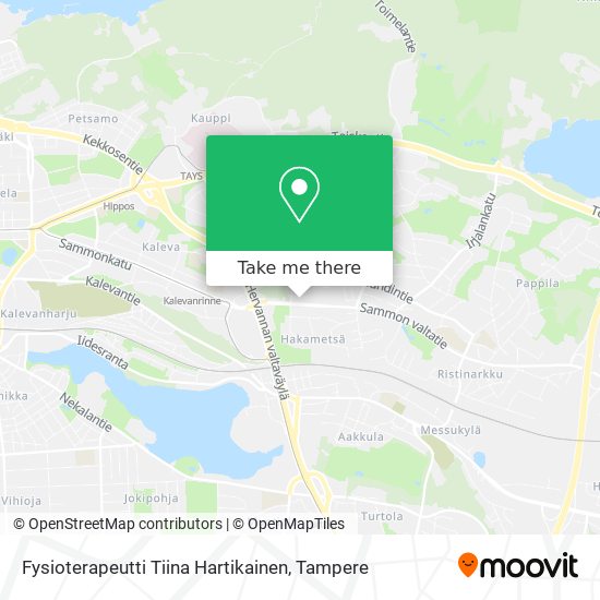 Fysioterapeutti Tiina Hartikainen map