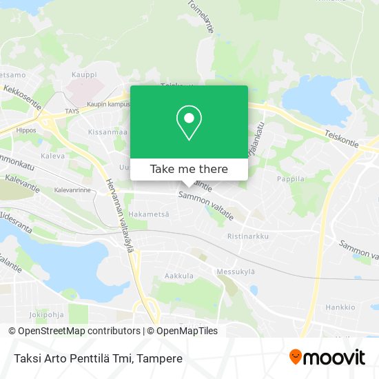 Taksi Arto Penttilä Tmi map