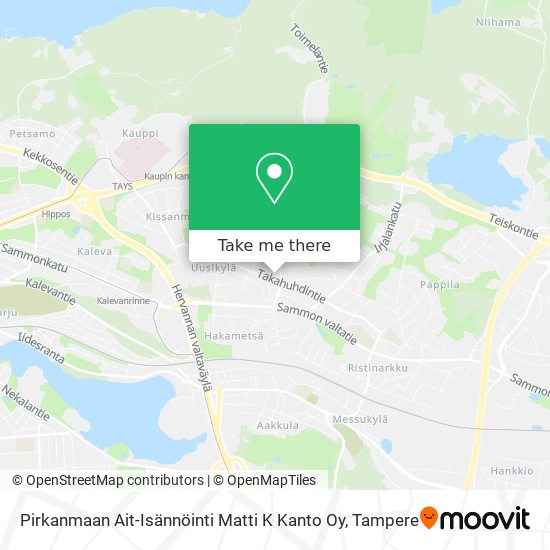 Pirkanmaan Ait-Isännöinti Matti K Kanto Oy map