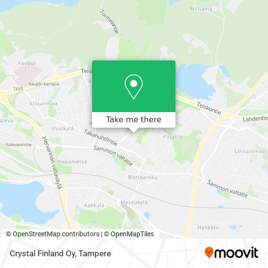 Crystal Finland Oy map