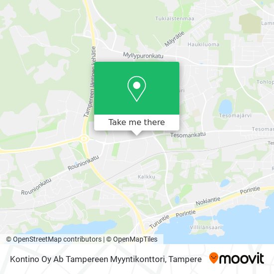 Kontino Oy Ab Tampereen Myyntikonttori map