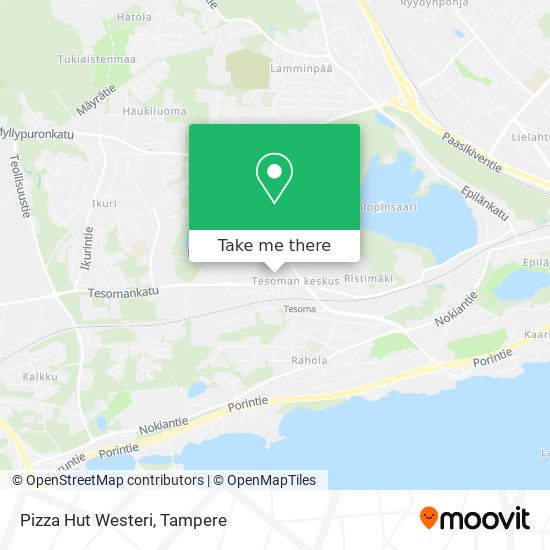 Pizza Hut Westeri map