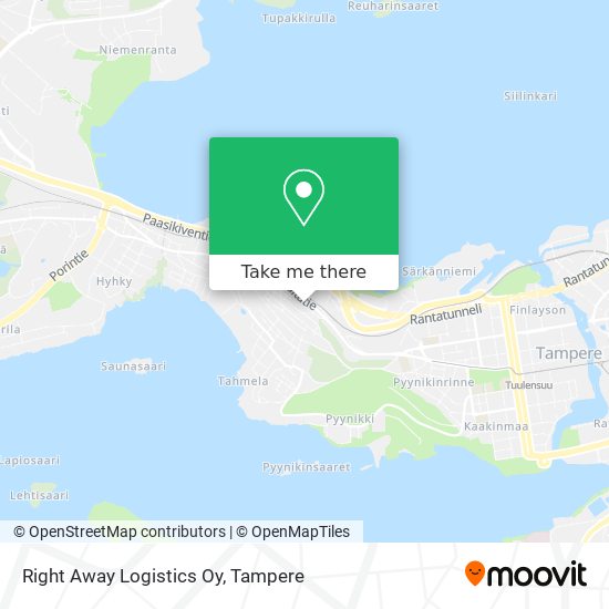 Right Away Logistics Oy map