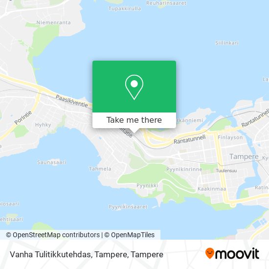 Vanha Tulitikkutehdas, Tampere map