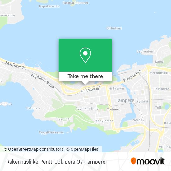 Rakennusliike Pentti Jokiperä Oy map