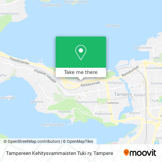 Tampereen Kehitysvammaisten Tuki ry map