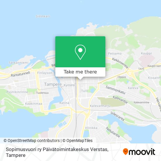 Sopimusvuori ry Päivätoimintakeskus Verstas map