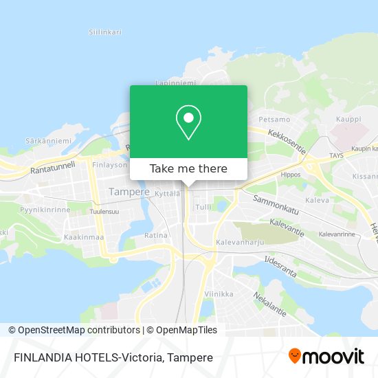 FINLANDIA HOTELS-Victoria map
