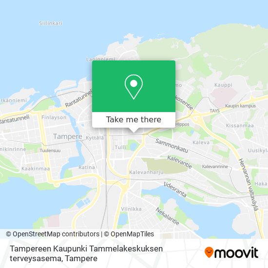 Tampereen Kaupunki Tammelakeskuksen terveysasema map